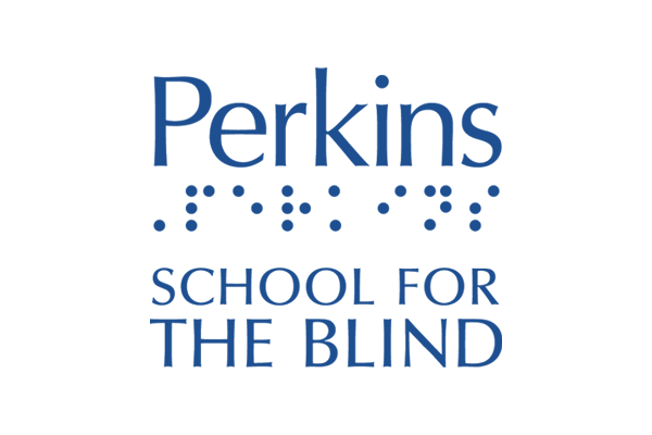 A photo of the Perkins School for the Blind logo